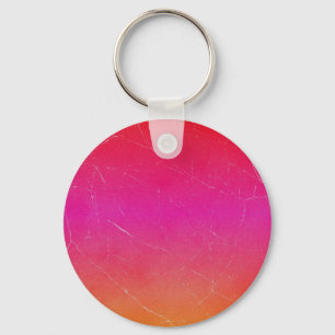 Rainbow Gradient Abstract Art Key Ring