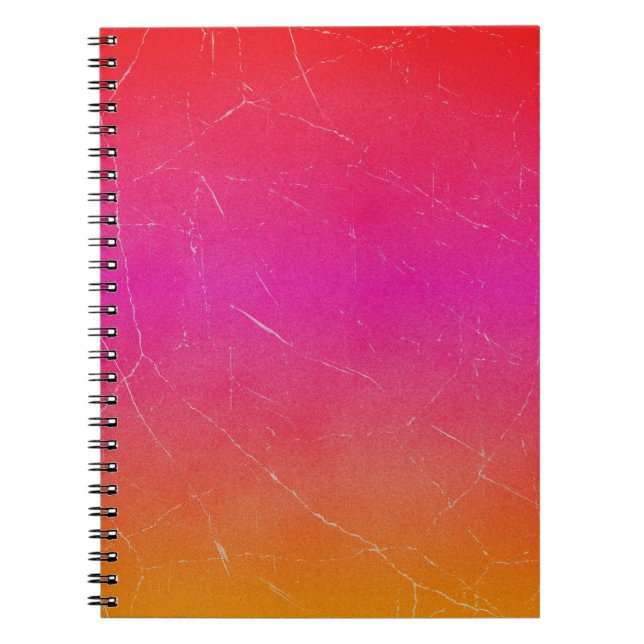 Rainbow Gradient Abstract Art Notebook (Front)