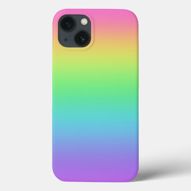 Rainbow Gradient Barely There Case-Mate iPhone Case (Back)