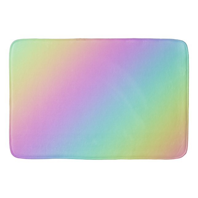 Rainbow Gradient  Bath Mat (Front)