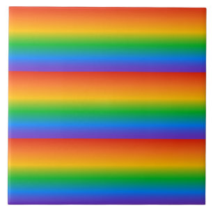 Rainbow gradient colors ceramic tile