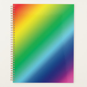 Rainbow gradient colours pattern happy modern planner