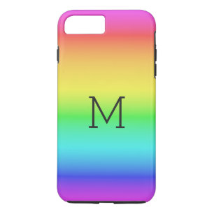 Rainbow Gradient custom monogram phone cases