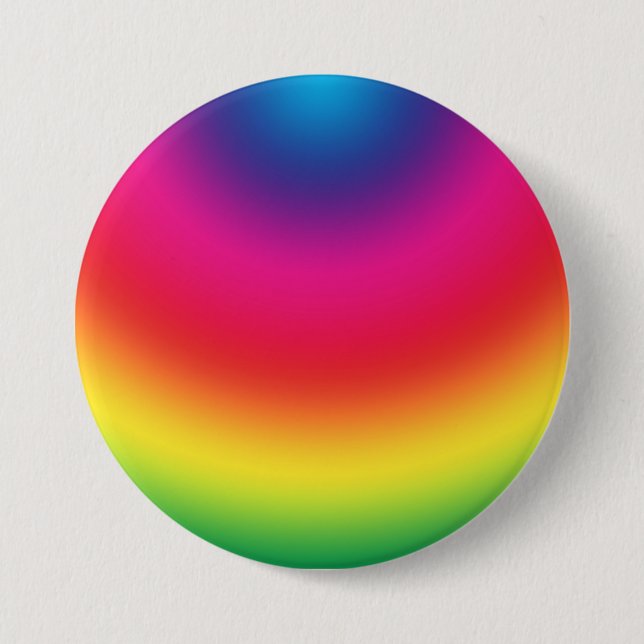 Rainbow Gradient - Customised Rainbows Template 7.5 Cm Round Badge (Front)