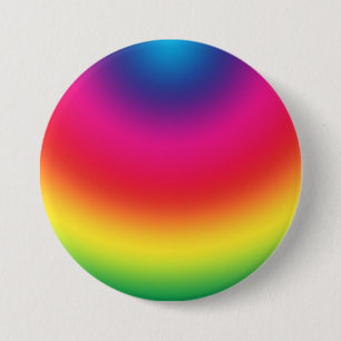 Rainbow Gradient - Customised Rainbows Template 7.5 Cm Round Badge