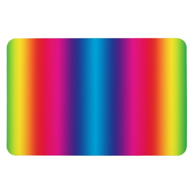 Rainbow Gradient - Customised Rainbows Template Magnet (Horizontal)