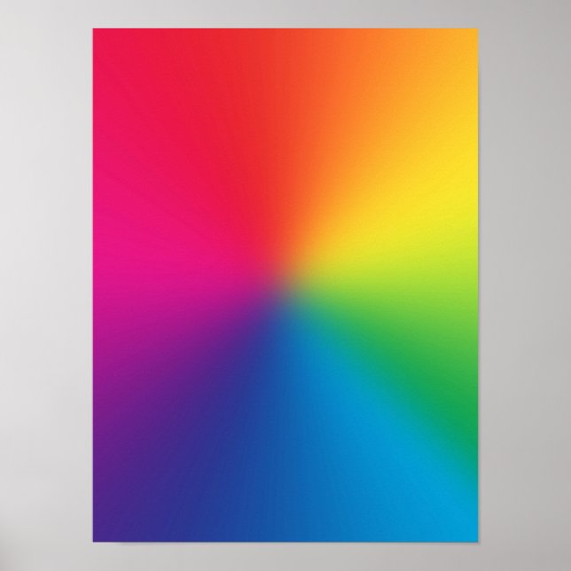 Rainbow Gradient - Customised Rainbows Template Poster (Front)