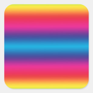 Rainbow Gradient - Customised Rainbows Template Square Sticker