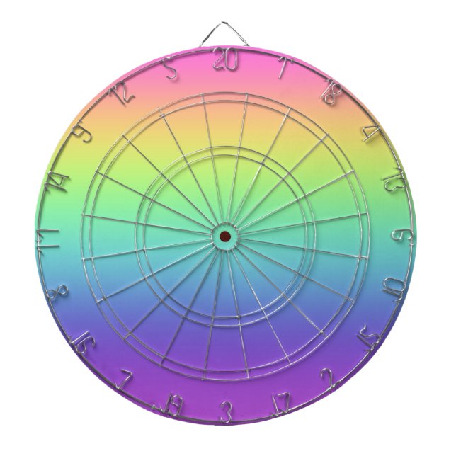 Rainbow Gradient Dartboard (Front)
