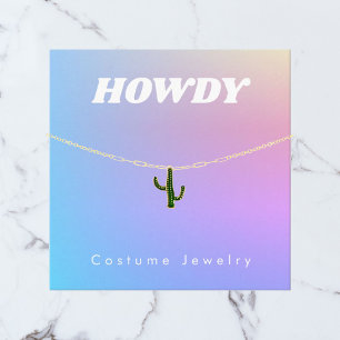 Rainbow Gradient Jewellery Display Card