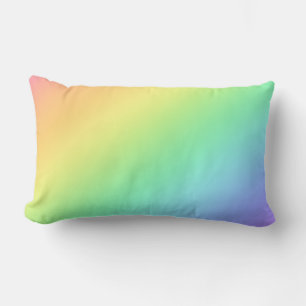 Rainbow Gradient Lumbar Pillow