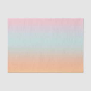 Rainbow Gradient Ombre Pink Blue Peach Custom   Tissue Paper