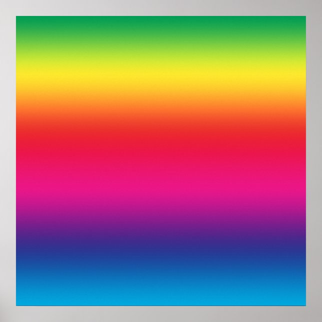 Rainbow Gradient Poster (Front)