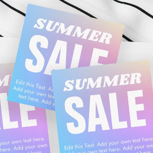 Rainbow Gradient Sale Discount Card