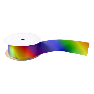 Rainbow Gradient Satin Ribbon