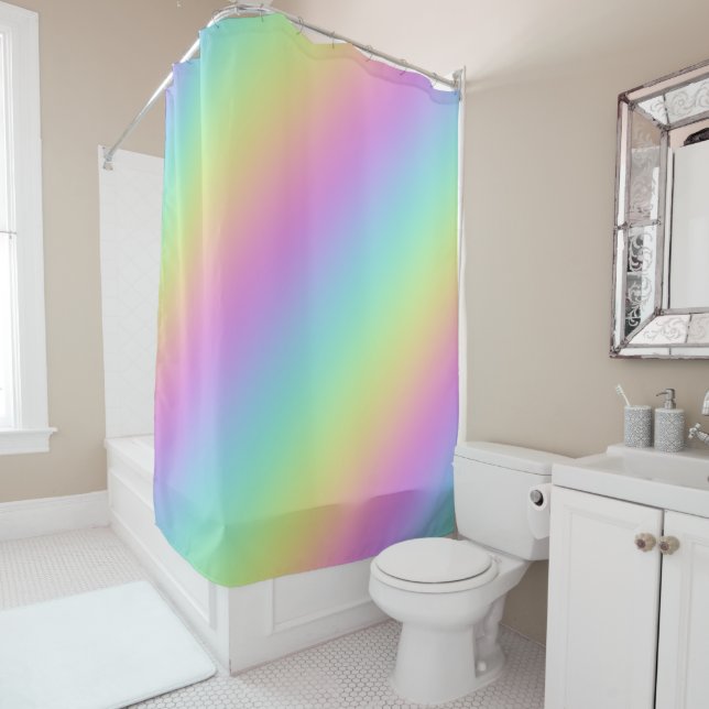 Rainbow Gradient  Shower Curtain (In Situ)