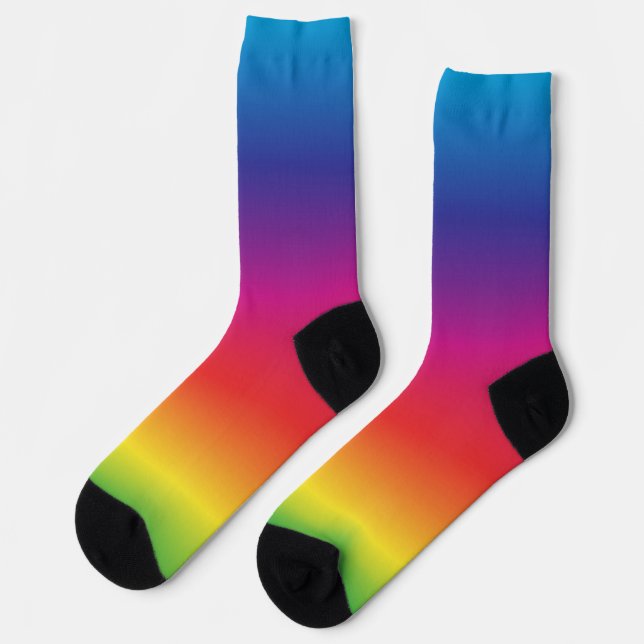 Rainbow Gradient Socks (Left)