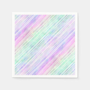 rainbow gradient striped brushstrokes : napkin
