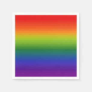 Rainbow Gradient Striped Napkin