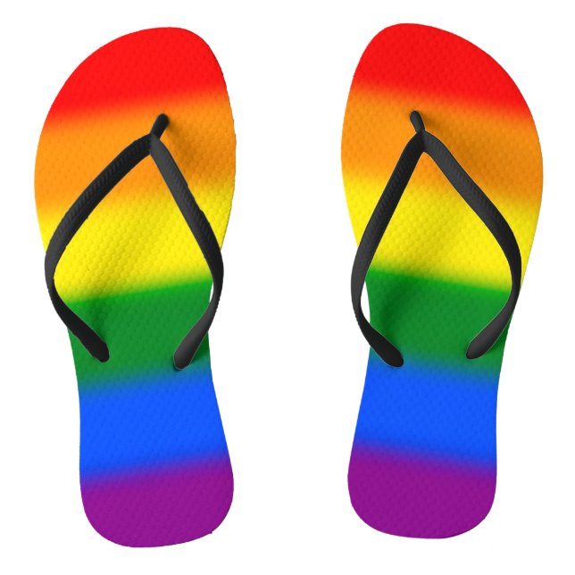 Rainbow Gradient Thongs (Footbed)