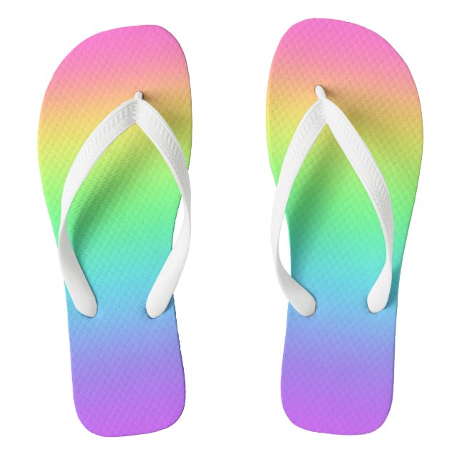 Rainbow Gradient Thongs (Footbed)