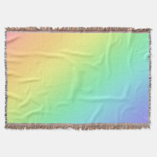 Rainbow Gradient Throw Blanket