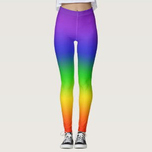 Rainbow Gradient Vertical Leggings