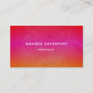 Rainbow Gradient with Scratches Grunge Abstract Business Card