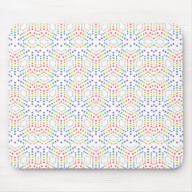 rainbow graphic mouse pad (Front)
