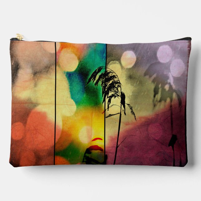 Rainbow Grass Drama  Accessory Pouch (Front)