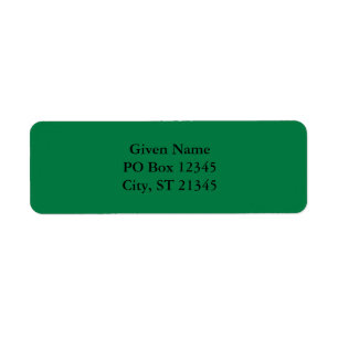 Rainbow Green Return Address Label