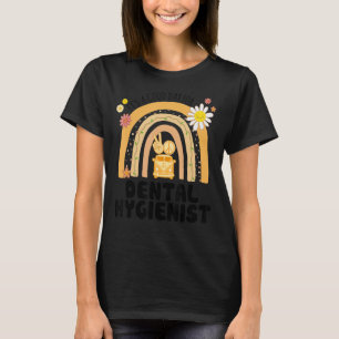 Rainbow Groovy Peace Dental Hygienist Vintage T-Shirt