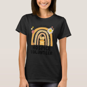 Rainbow Groovy Peace Hospice Volunteer Vintage T-Shirt