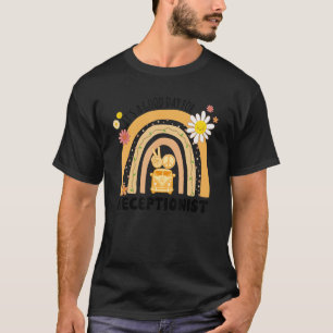 Rainbow Groovy Peace Receptionist Vintage T-Shirt
