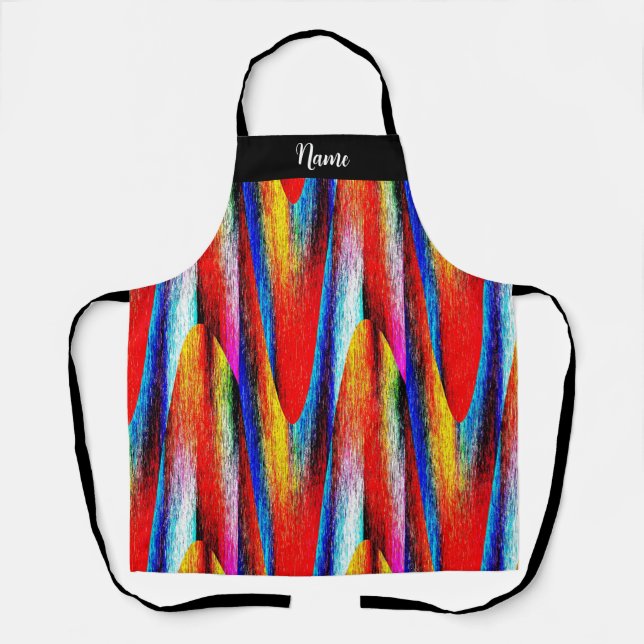 Rainbow Grunge Apron (Front)