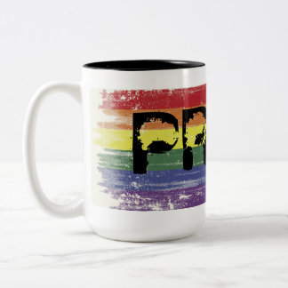 Rainbow Grunge Coffee Mug - PRIDE