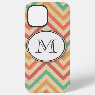 Rainbow Grunge Zigzag Chevrons iPhone Case