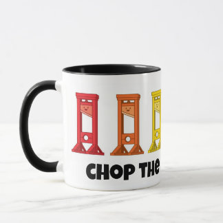 Rainbow Guillotine Chop The Patriarchy Mug