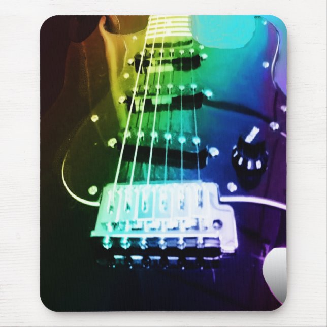 Rainbow Guitar Mousepad (Front)