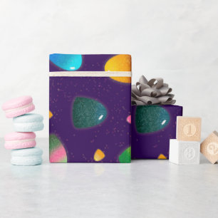 Rainbow Gumdrop Candy Wrapping Paper