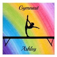 Rainbow Gymnastics Beam Personalised