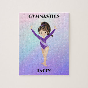 RAINBOW GYMNASTICS GYMNAST PUZZLE Personalised