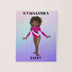RAINBOW GYMNASTICS GYMNAST PUZZLE Personalised