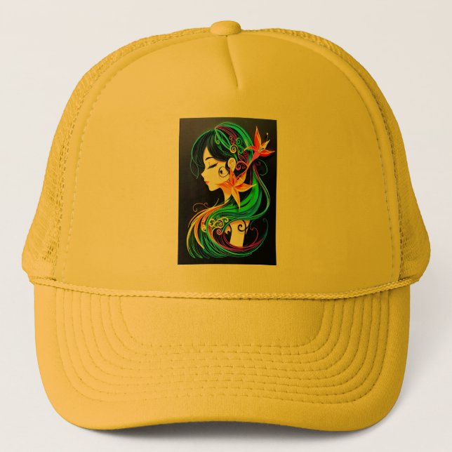 Rainbow Hair Dream Trucker Hat (Front)