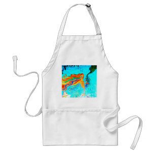 rainbow hair mermaid apron