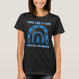 Rainbow Halloween Hope For A Cure Diabetes T-Shirt