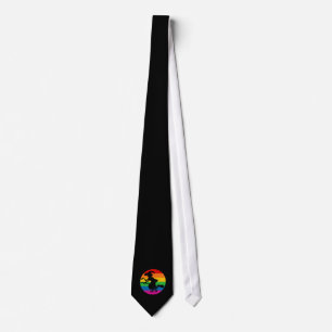 Rainbow Halloween Witch Tie