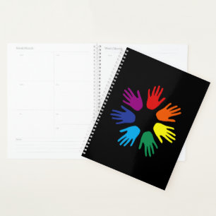 Rainbow hands planner