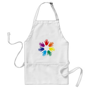 Rainbow hands standard apron