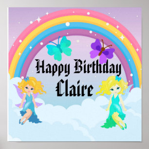 Rainbow Happy Birthday Poster